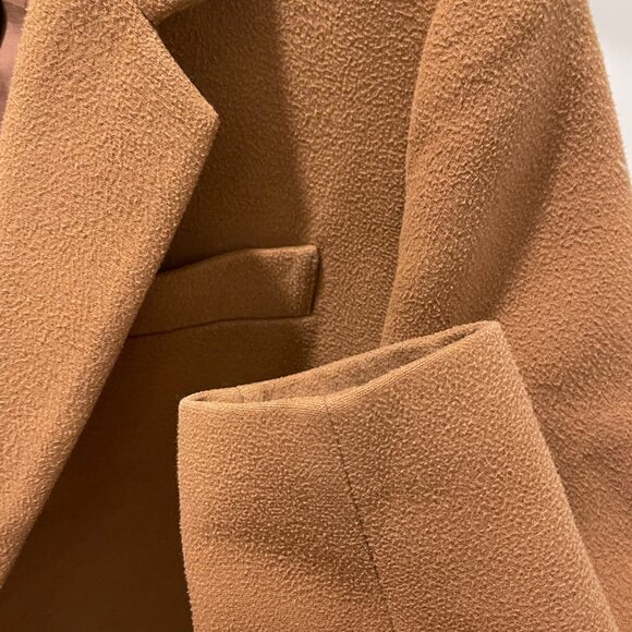 OAK + FORT Single Breasted Coat - Brown - Size S - Picture 6 of 7